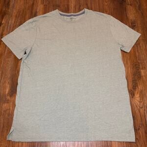 Lucky Brand Green crew neck solid t-shirt size LARGE short sleeve tee